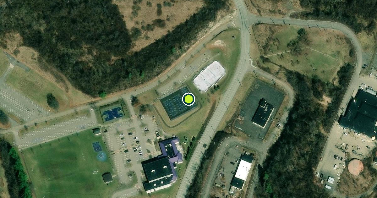 Satellite view of Collier Township Pickleball Courts