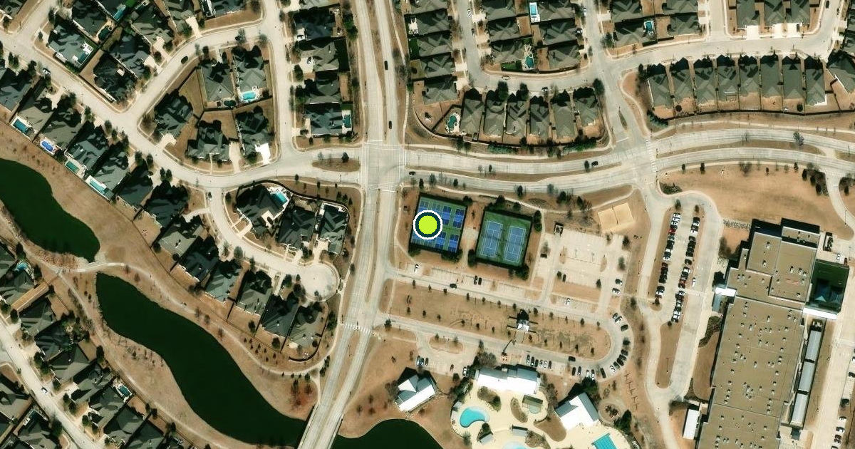 Satellite view of Collin County Pickleball Courts