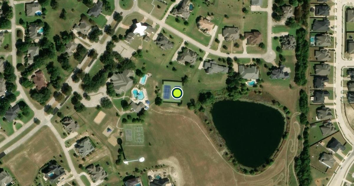 Satellite view of Collin County Pickleball Courts
