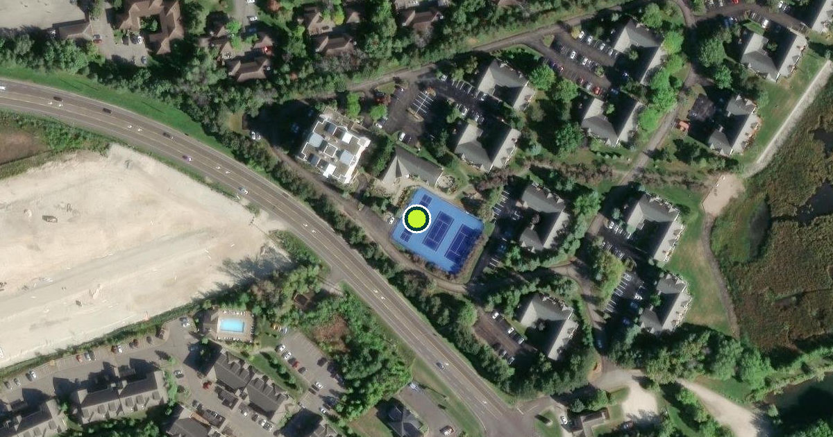 Satellite view of Collingwood Pickleball Courts