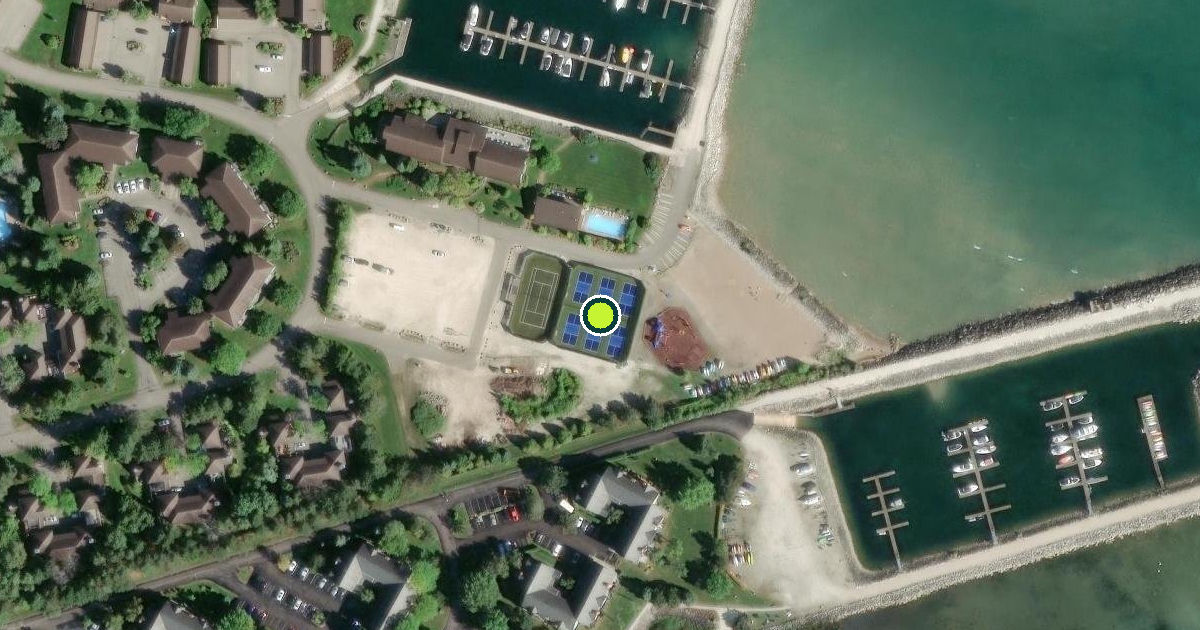 Satellite view of Collingwood Pickleball Courts