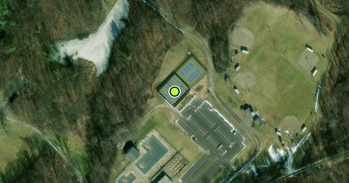 Satellite view of Colonie Mohawk River Park Pickleball Courts