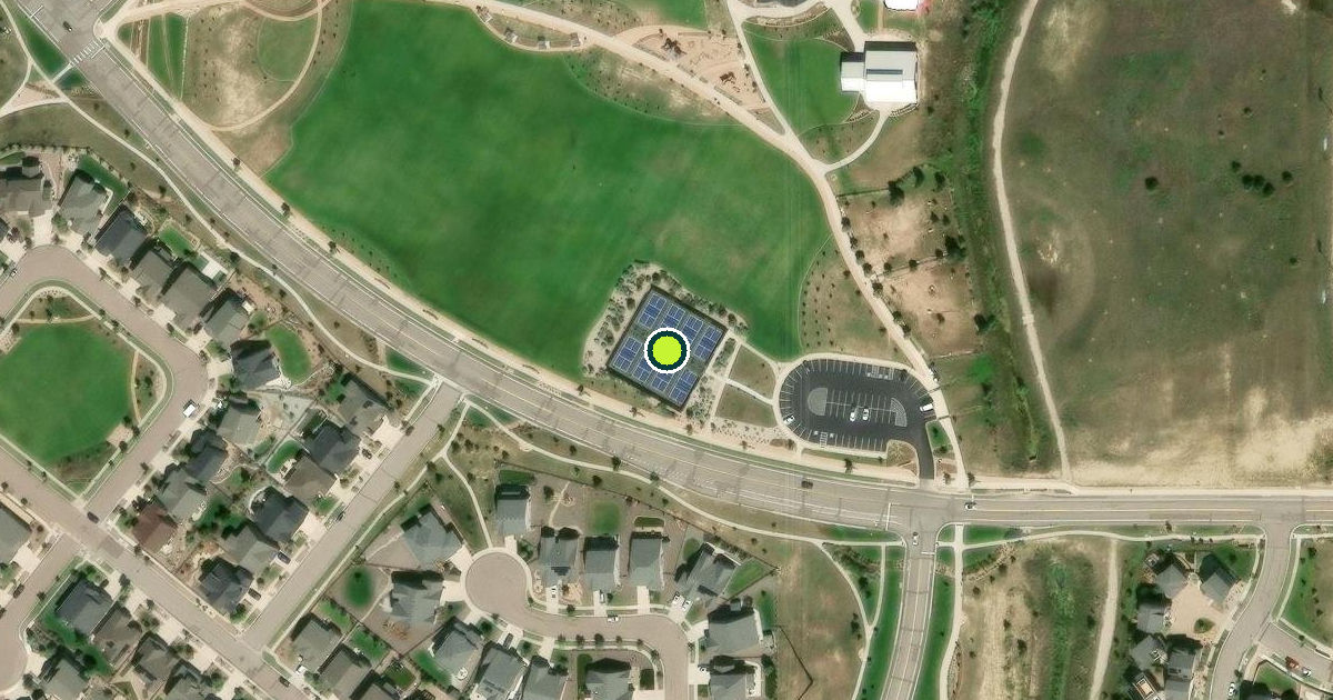 Satellite view of Colorado Springs Pickleball Courts