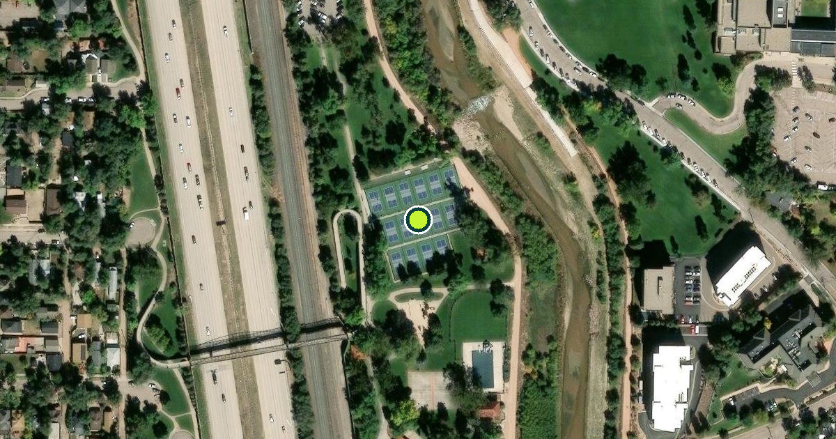 Satellite view of Colorado Springs Pickleball Courts