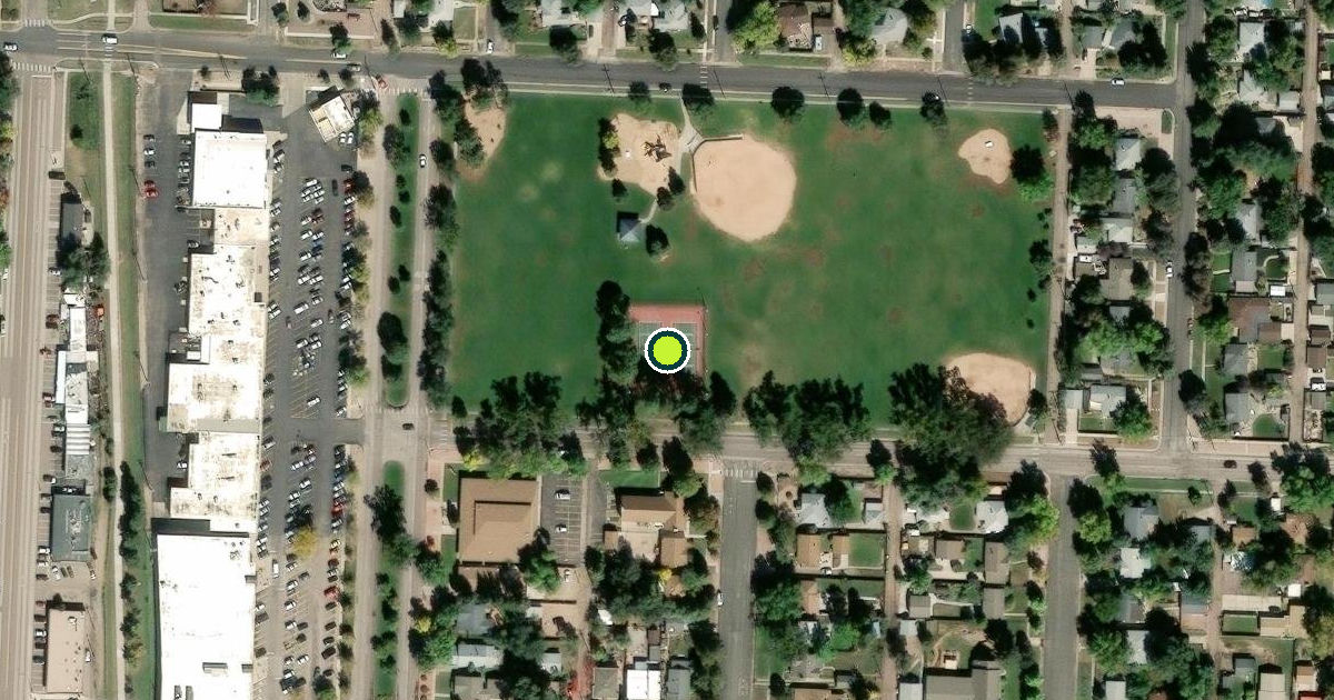 Satellite view of Colorado Springs Pickleball Courts