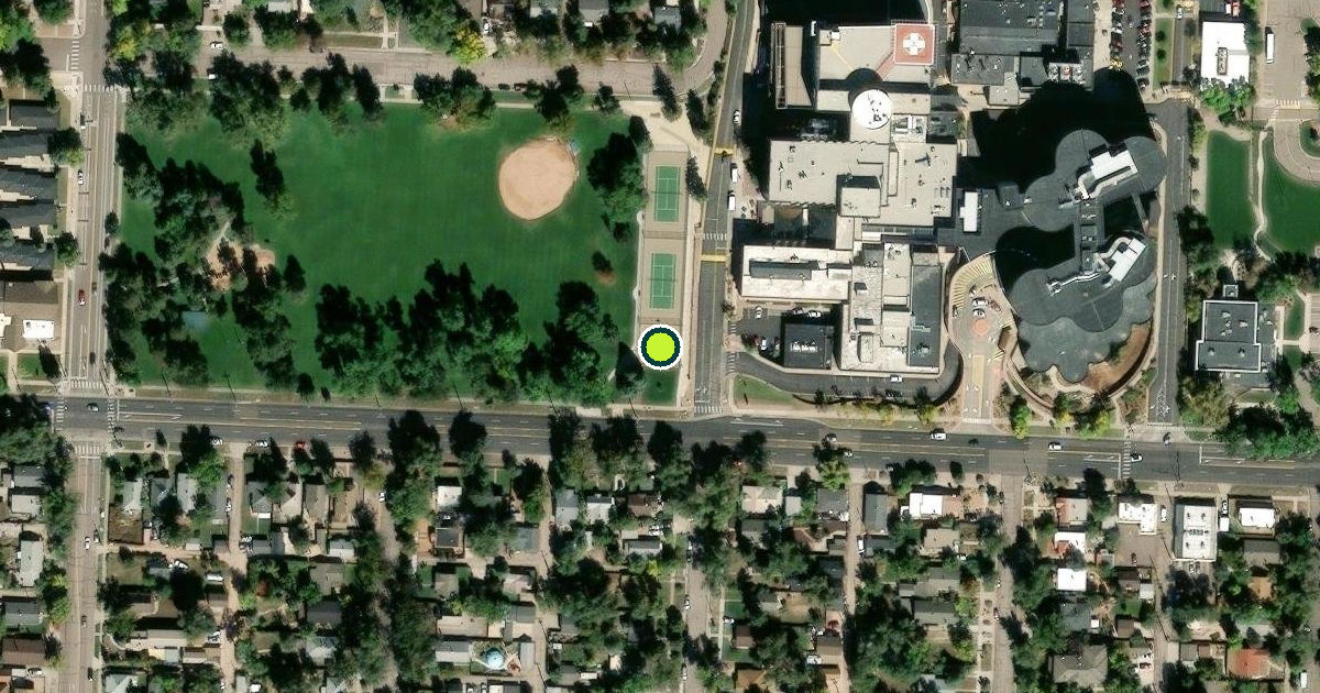Satellite view of Colorado Springs Pickleball Courts
