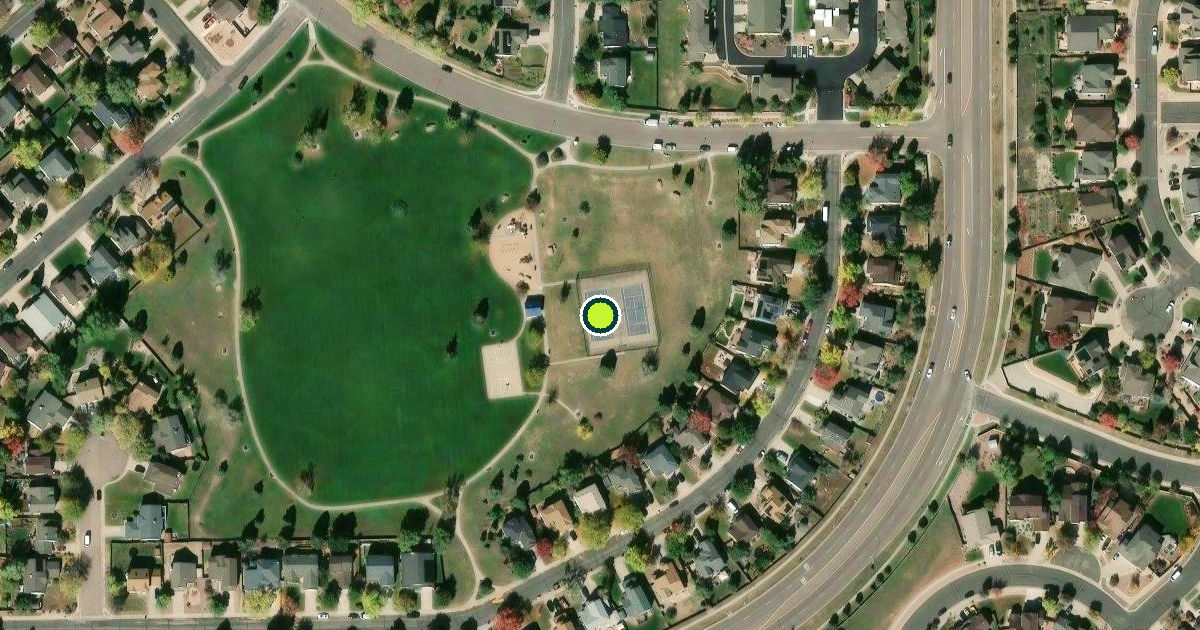 Satellite view of Colorado Springs Pickleball Courts