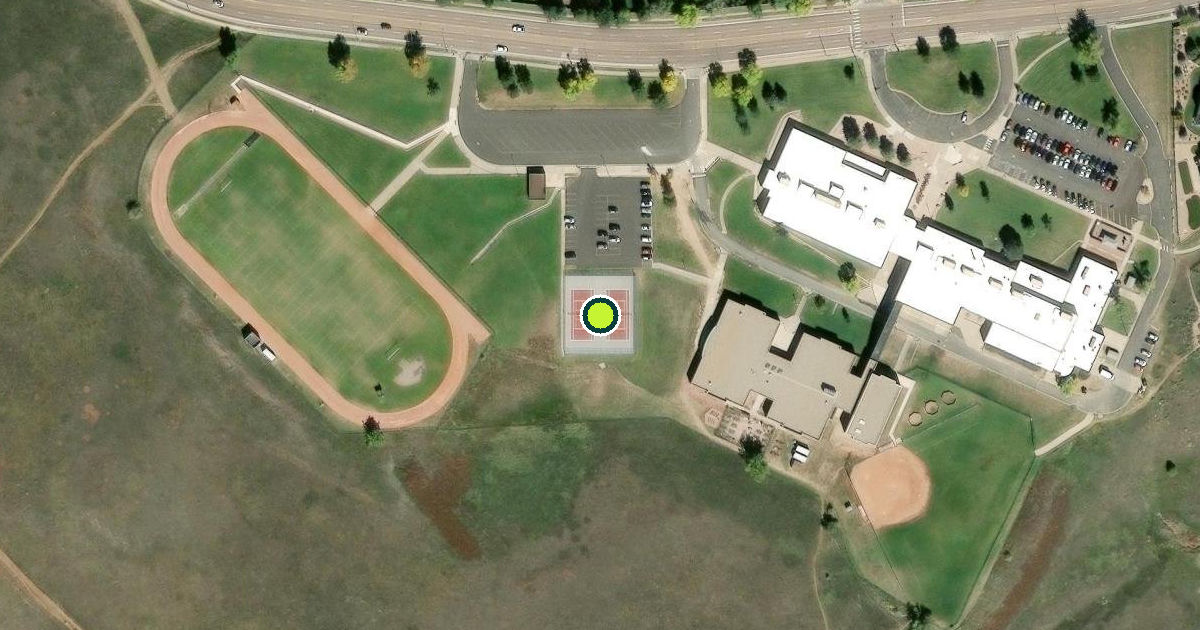 Satellite view of Colorado Springs Pickleball Courts
