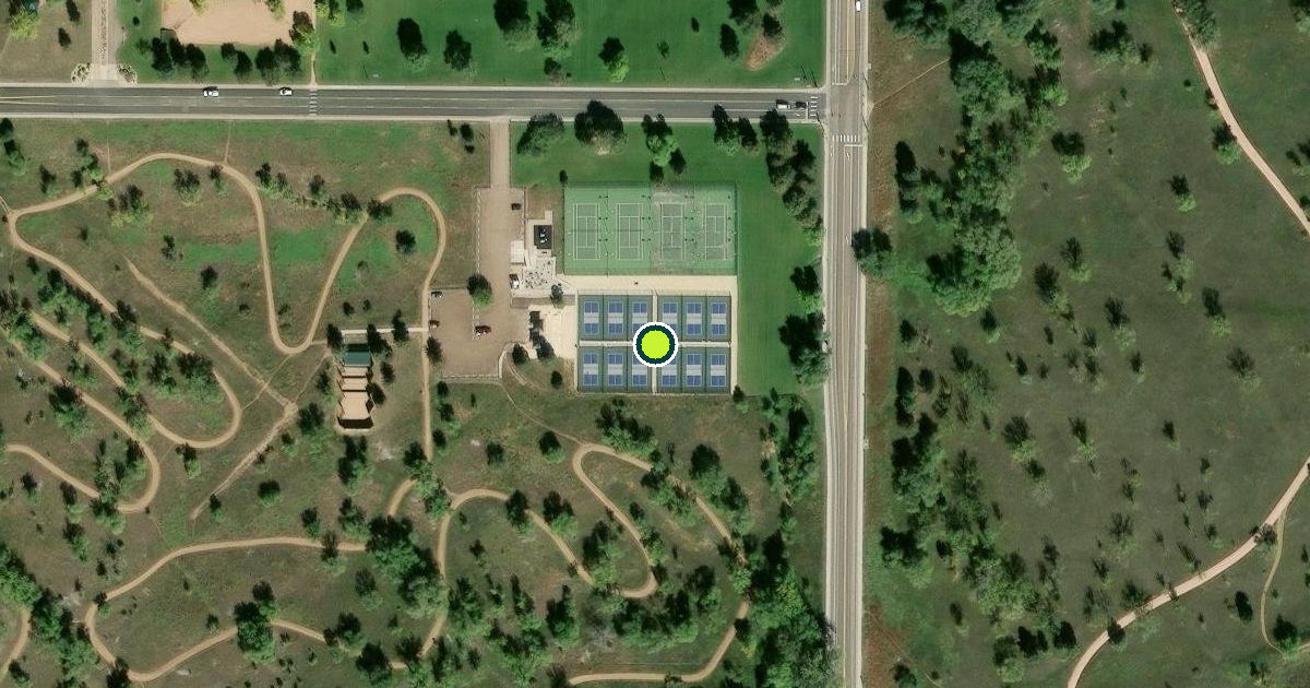 Satellite view of Colorado Springs Pickleball Courts