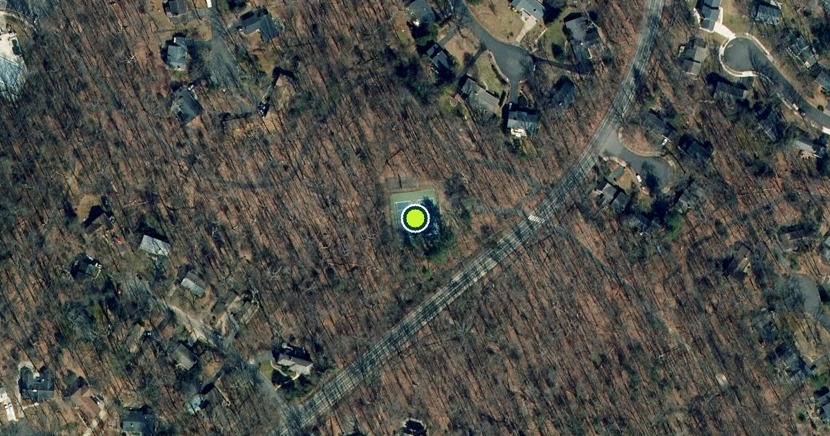 Satellite view of Colts Neck Pickleball Courts