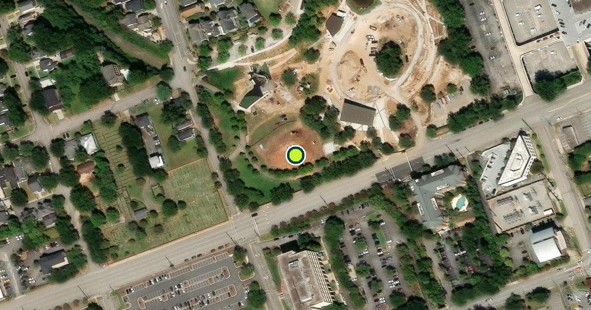 Satellite view of Columbia Pickleball Courts