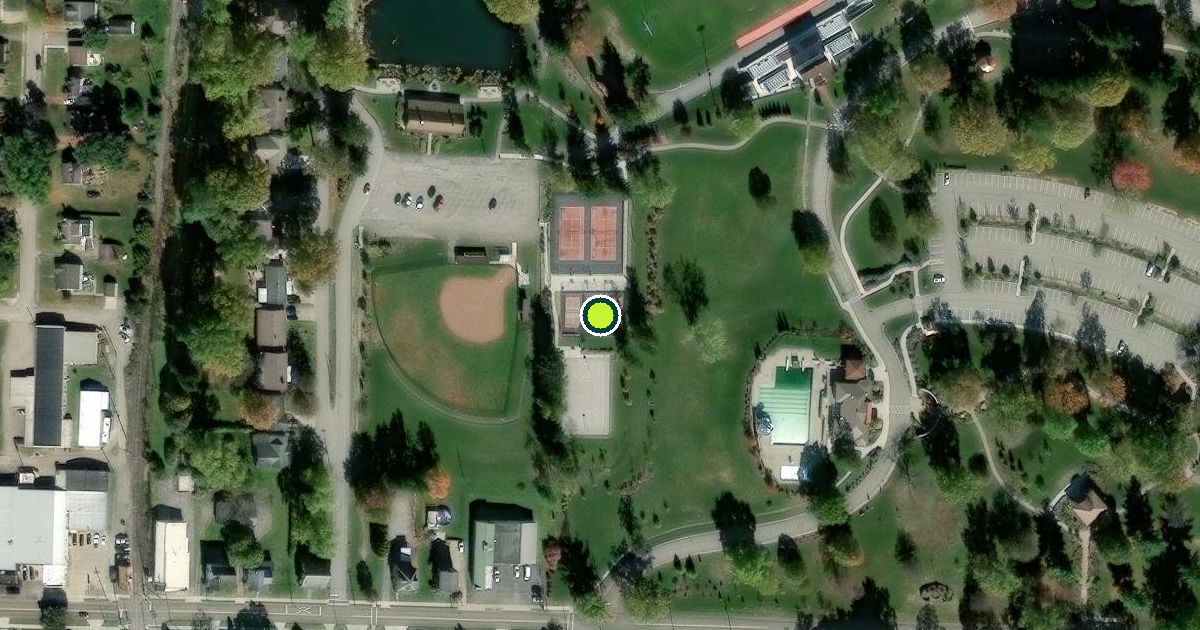 Satellite view of Columbiana Pickleball Courts