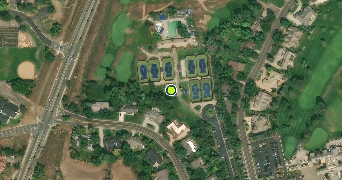 Satellite view of Columbine Valley Pickleball Courts