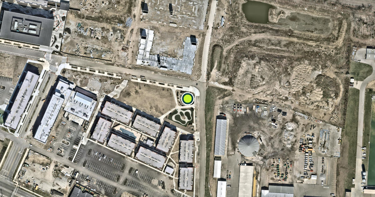 Satellite view of Columbus Pickleball Courts