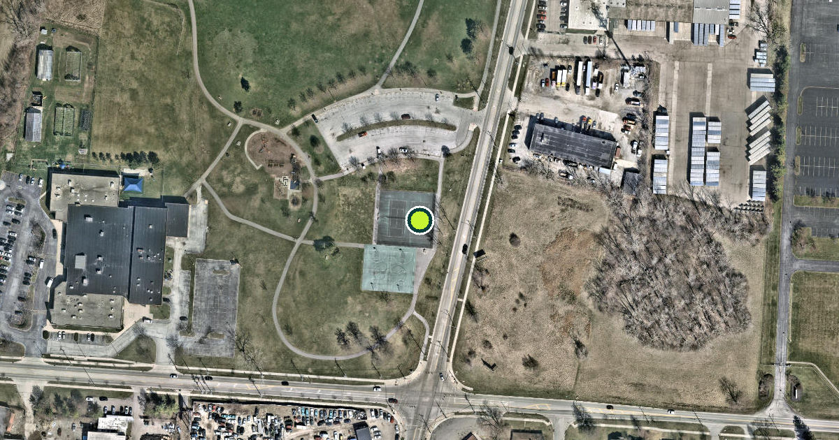 Satellite view of Columbus Pickleball Courts