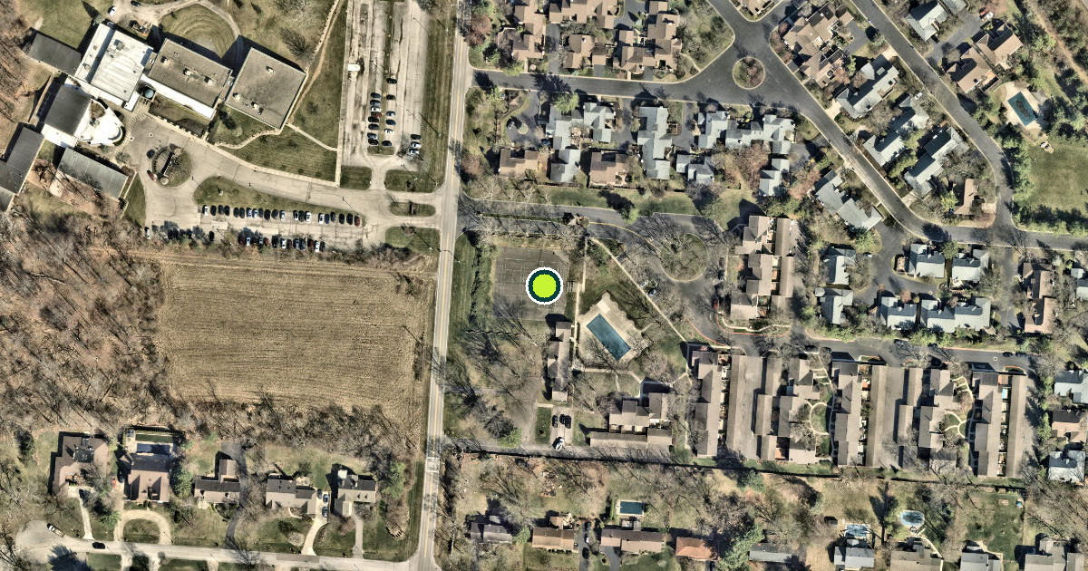 Satellite view of Columbus Pickleball Courts