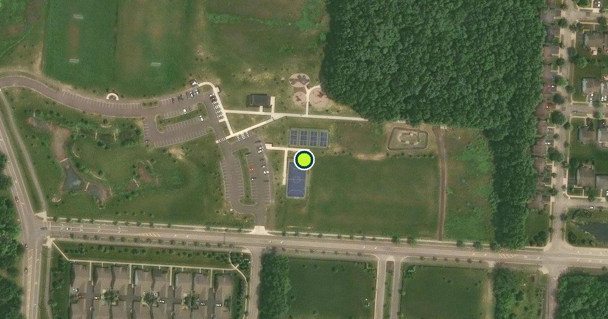 Satellite view of Columbus Pickleball Courts