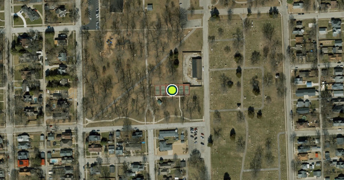 Satellite view of Columbus Pickleball Courts