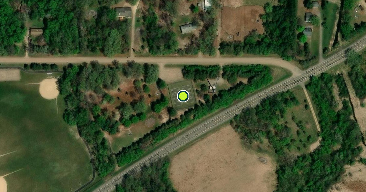 Satellite view of Columbus Pickleball Courts