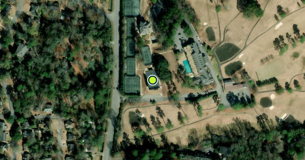 Satellite view of Columbus Pickleball Courts