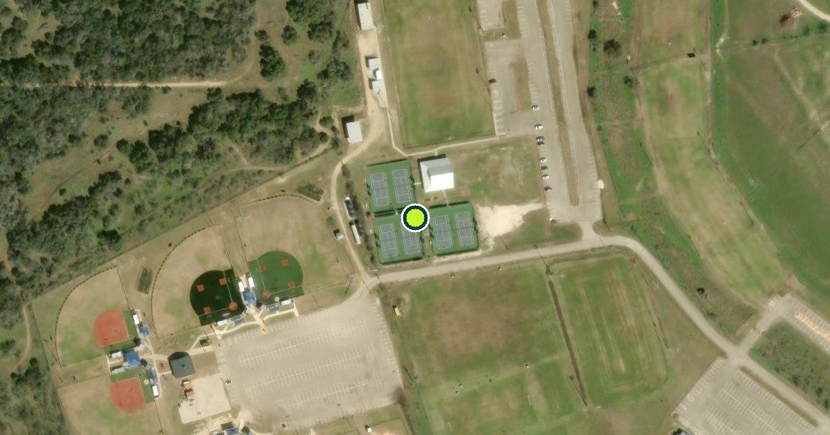 Satellite view of Comal County Pickleball Courts
