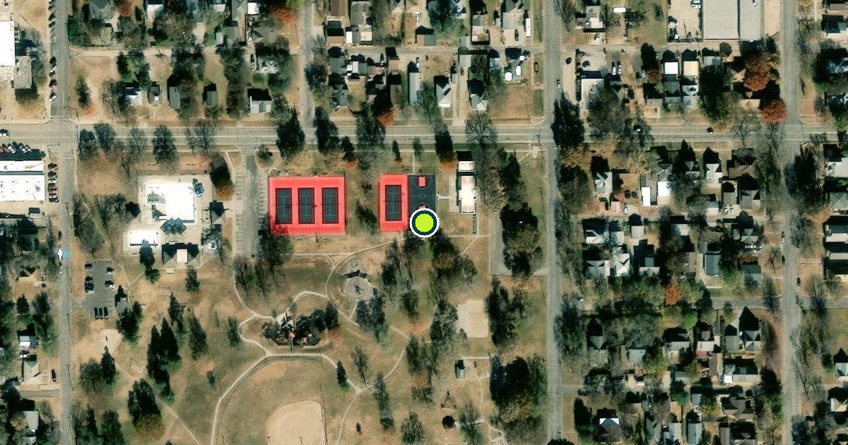 Satellite view of Concordia Pickleball Courts