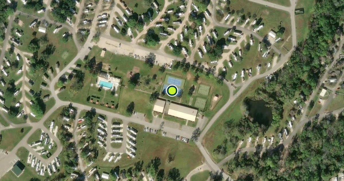 Satellite view of Conroe Pickleball Courts