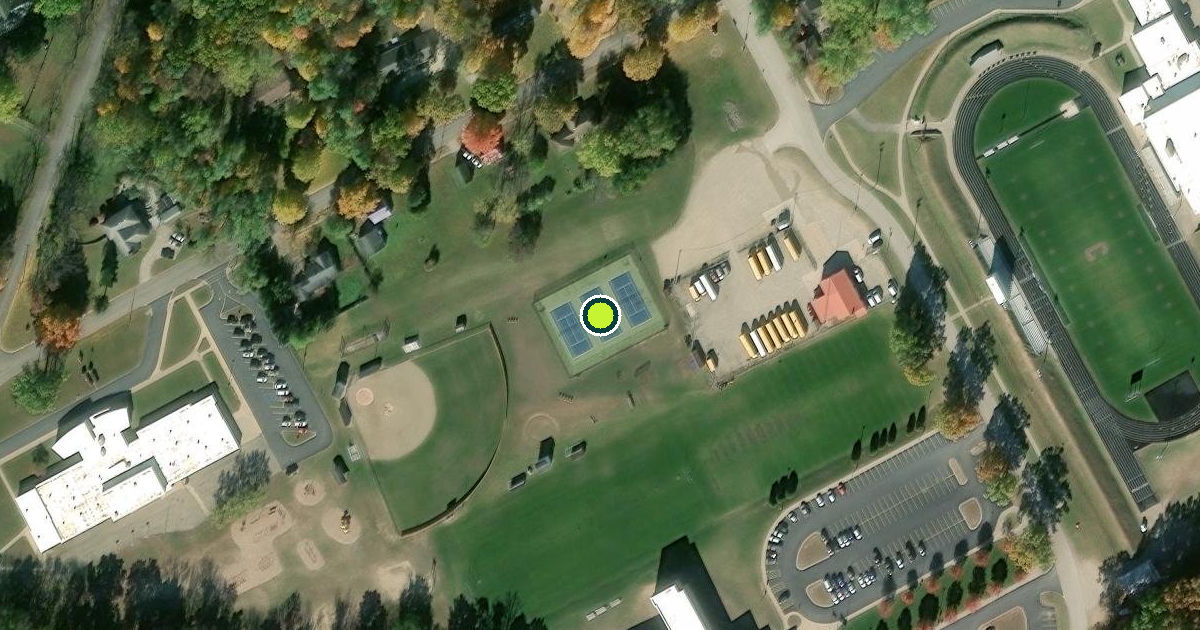 Satellite view of Constantine Pickleball Courts
