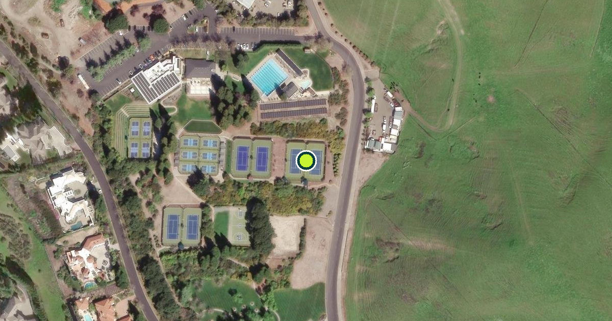 Satellite view of Contra Costa County Pickleball Courts
