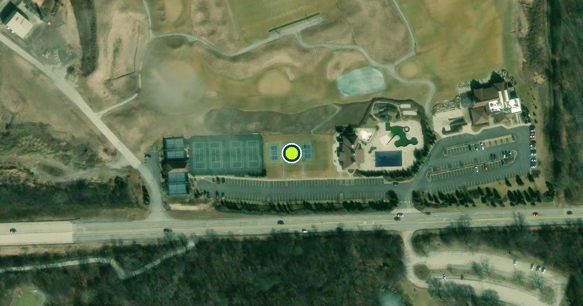 Satellite view of Cook County Pickleball Courts