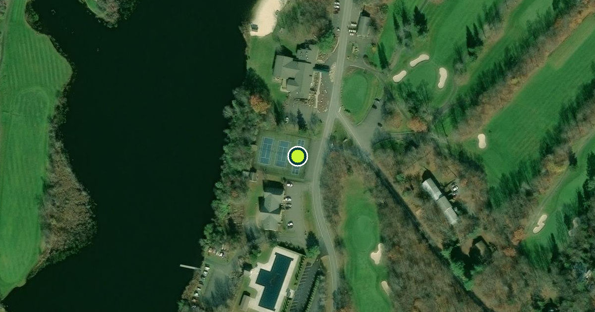 Satellite view of Coolbaugh Township Pickleball Courts