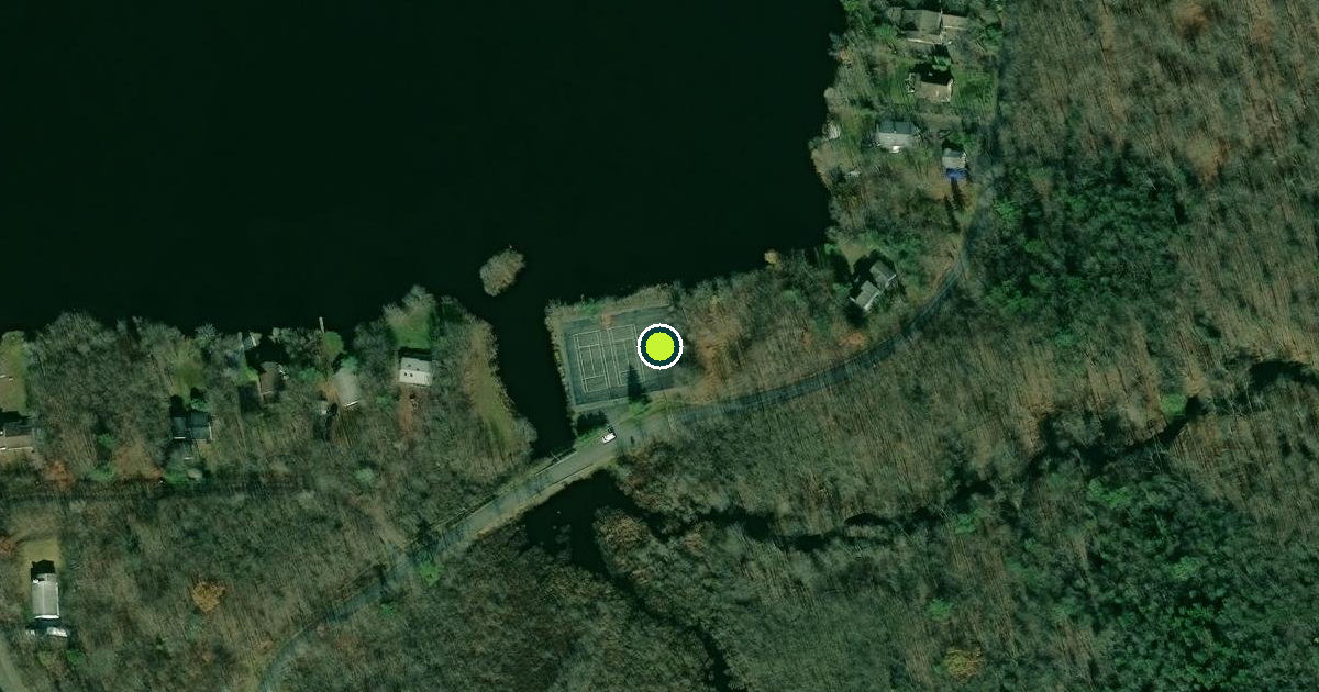 Satellite view of Coolbaugh Township Pickleball Courts