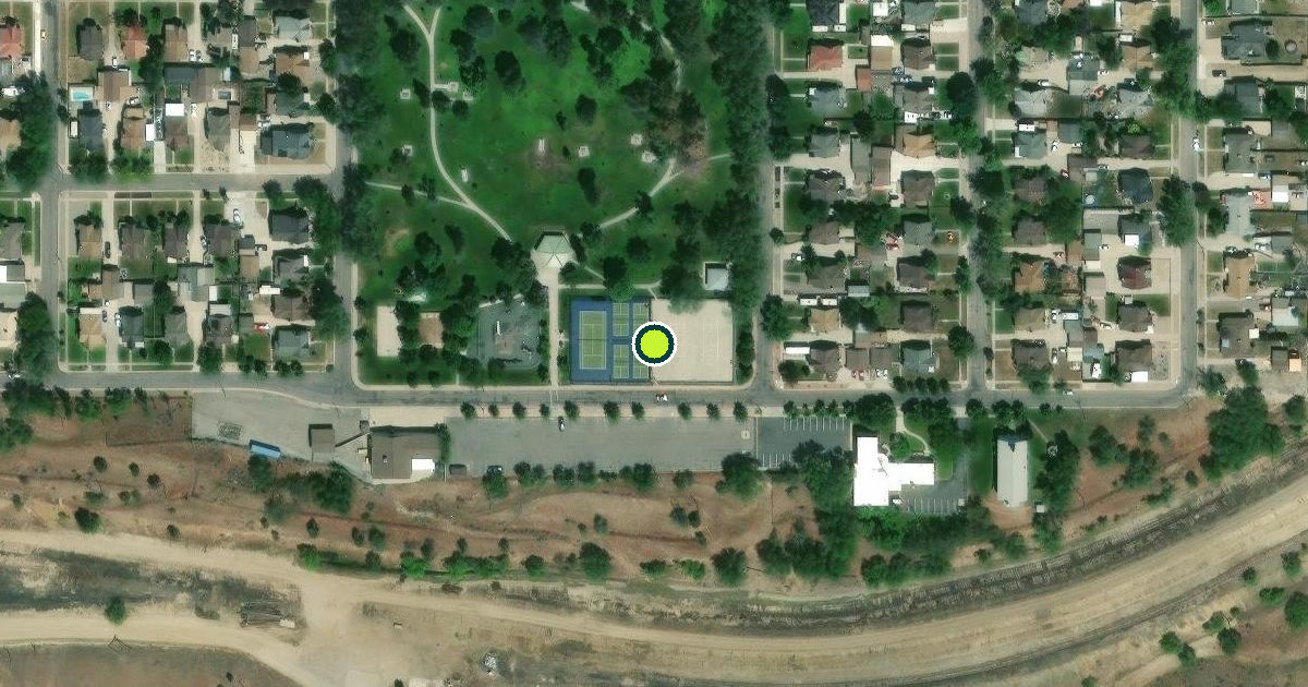 Satellite view of Copperton Pickleball Courts