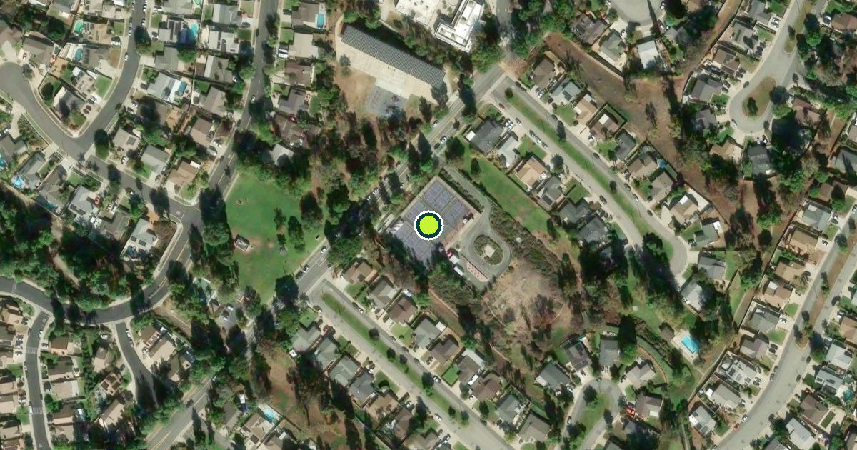 Satellite view of Corona Pickleball Courts