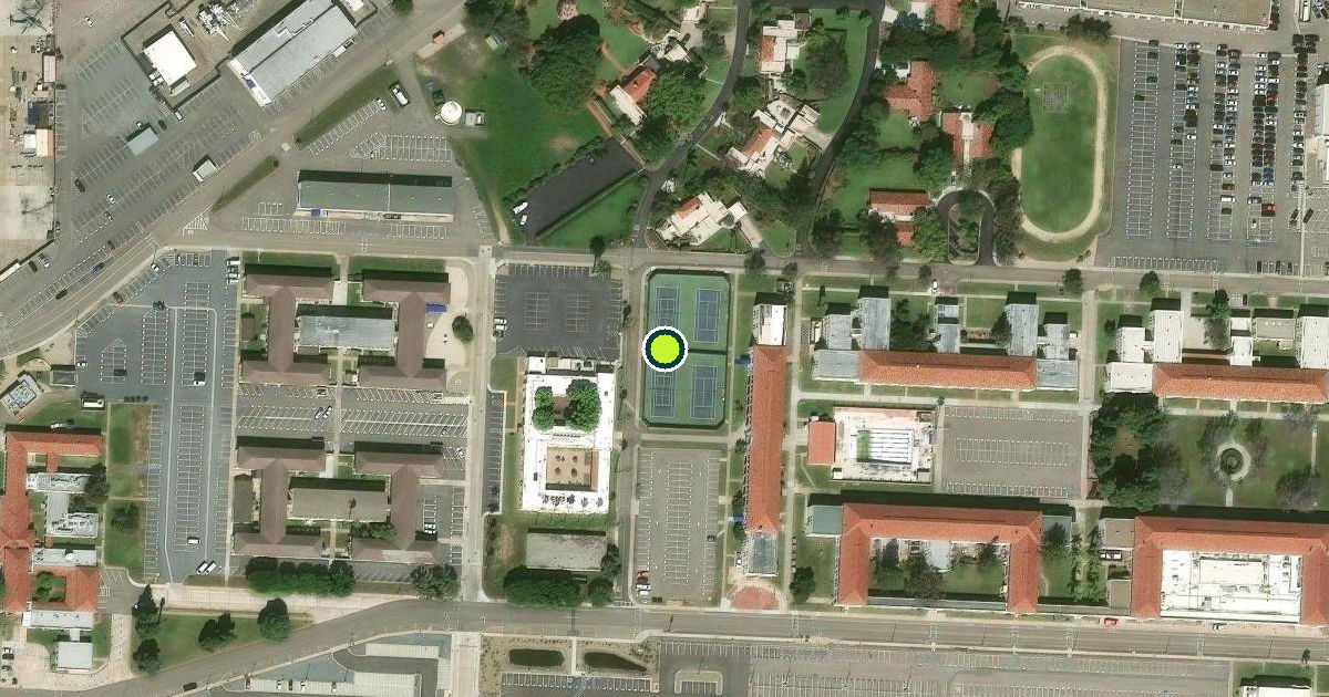 Satellite view of Coronado Pickleball Courts