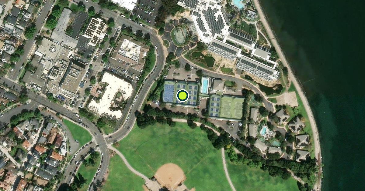Satellite view of Coronado Pickleball Courts