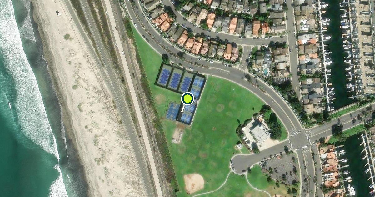 Satellite view of Coronado Pickleball Courts
