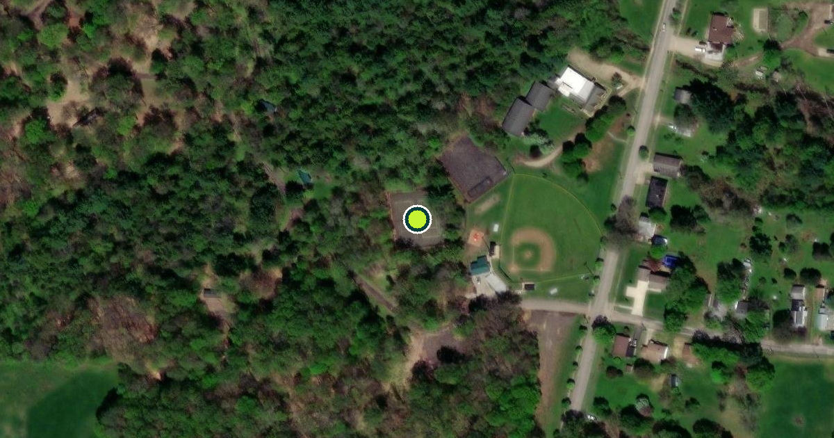 Satellite view of Corry Pickleball Courts