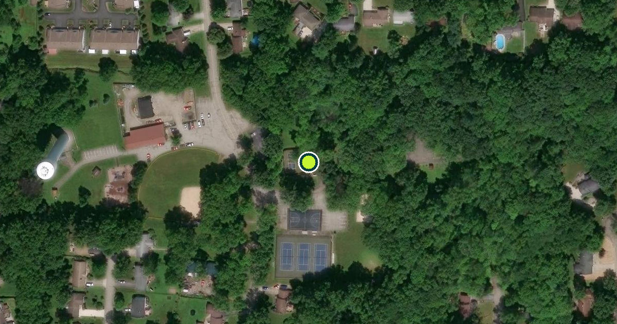Satellite view of Cortland Pickleball Courts