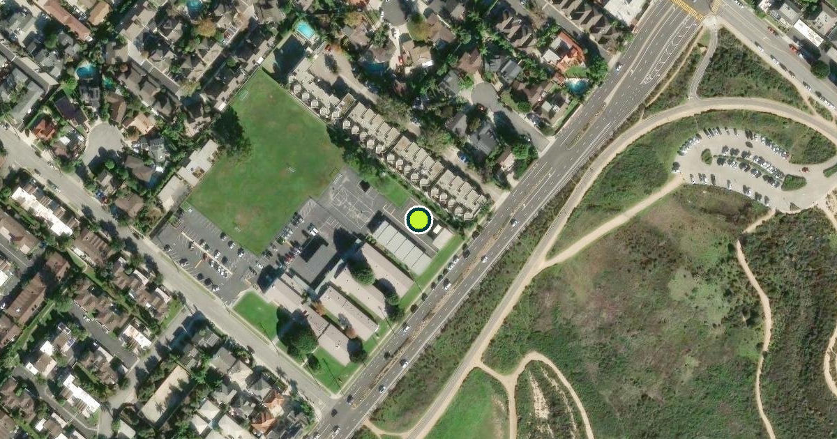 Satellite view of Costa Mesa Pickleball Courts