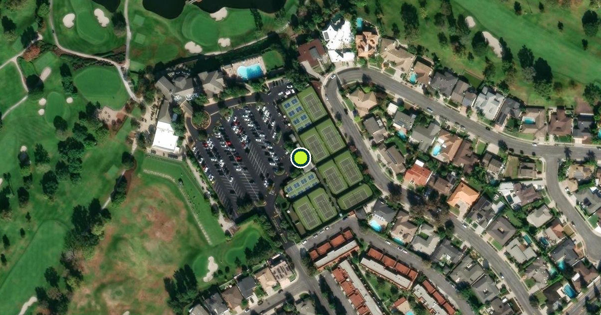 Satellite view of Costa Mesa Pickleball Courts