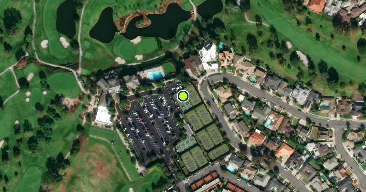 Satellite view of Costa Mesa Pickleball Courts