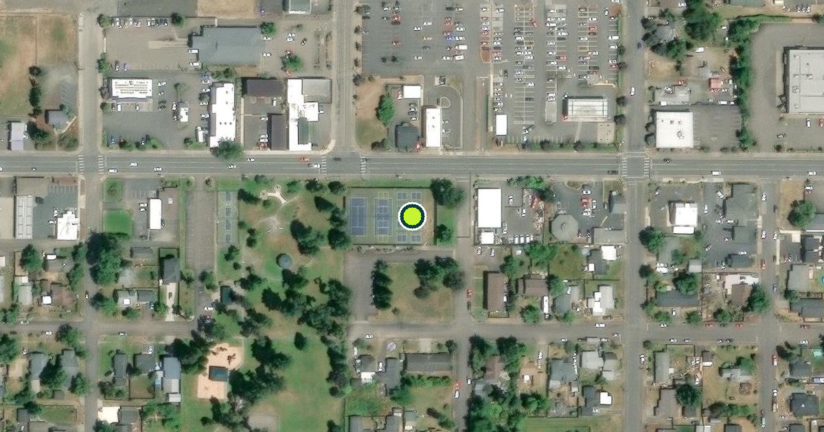 Satellite view of Cottage Grove Pickleball Courts