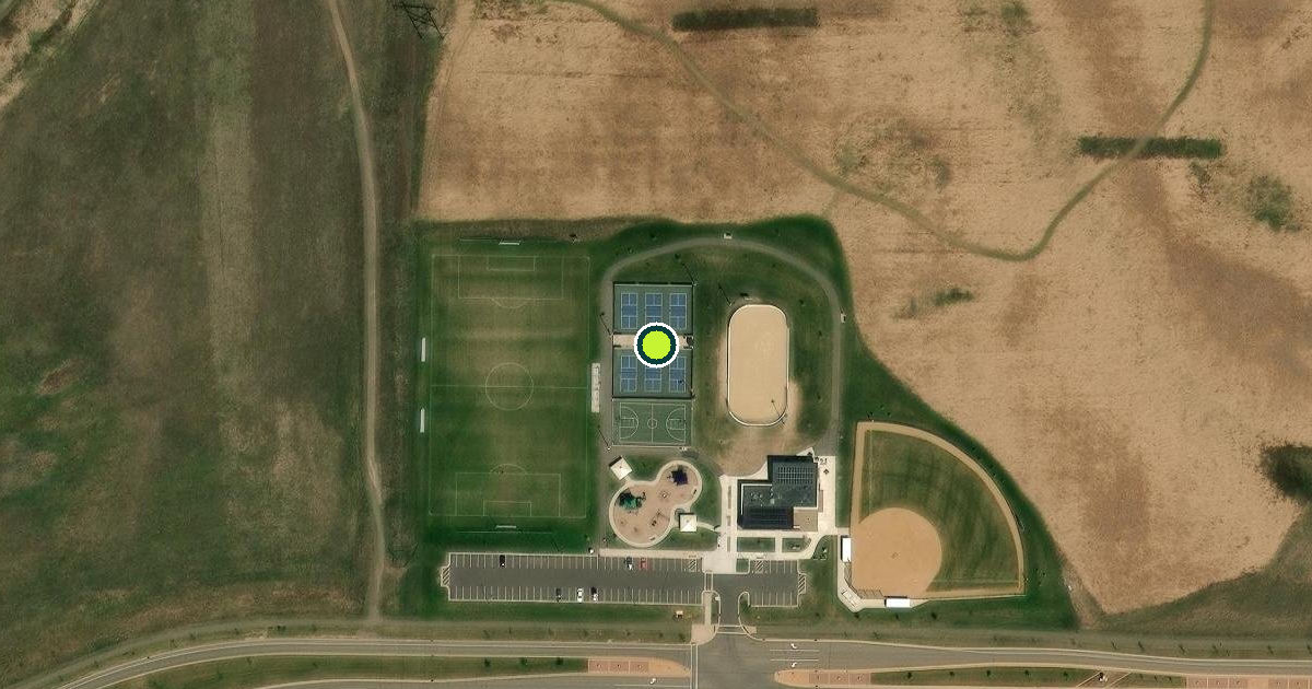 Satellite view of Cottage Grove Pickleball Courts