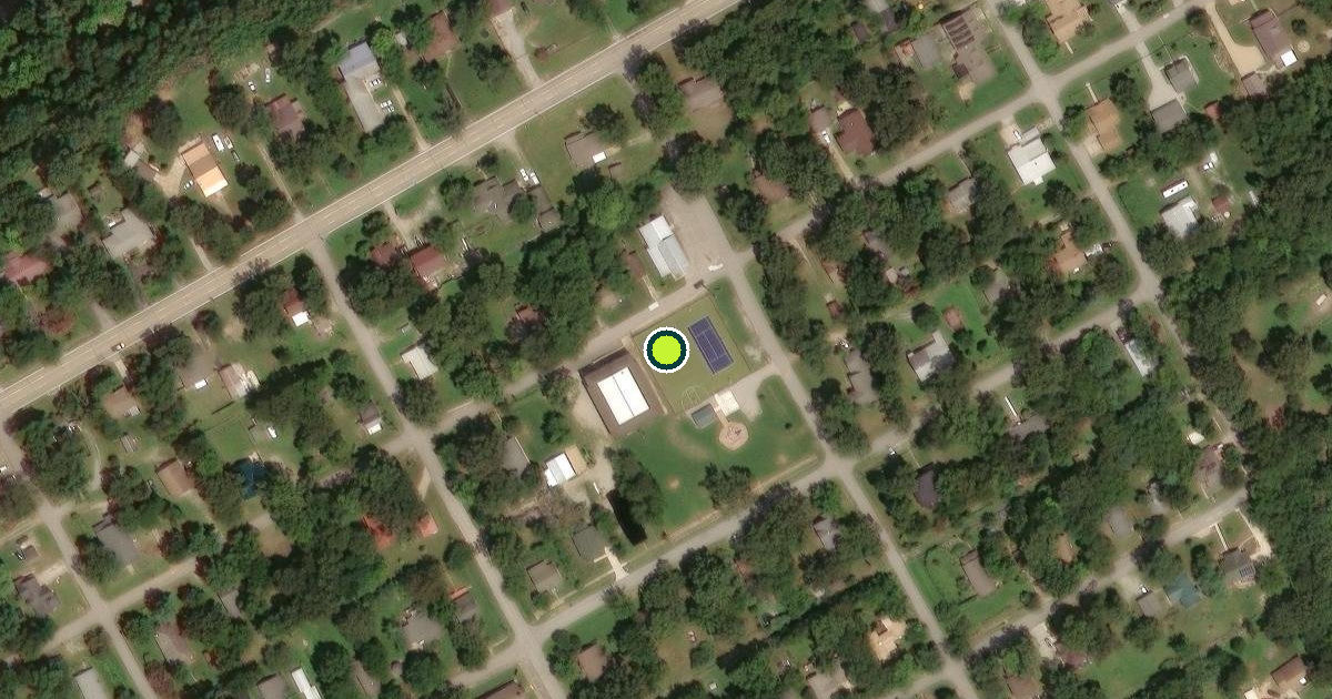 Satellite view of Cotter Pickleball Courts
