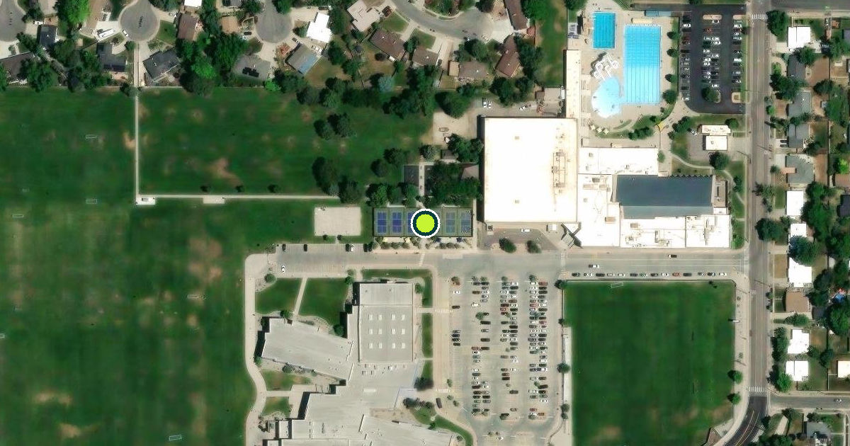 Satellite view of Cottonwood Heights Pickleball Courts