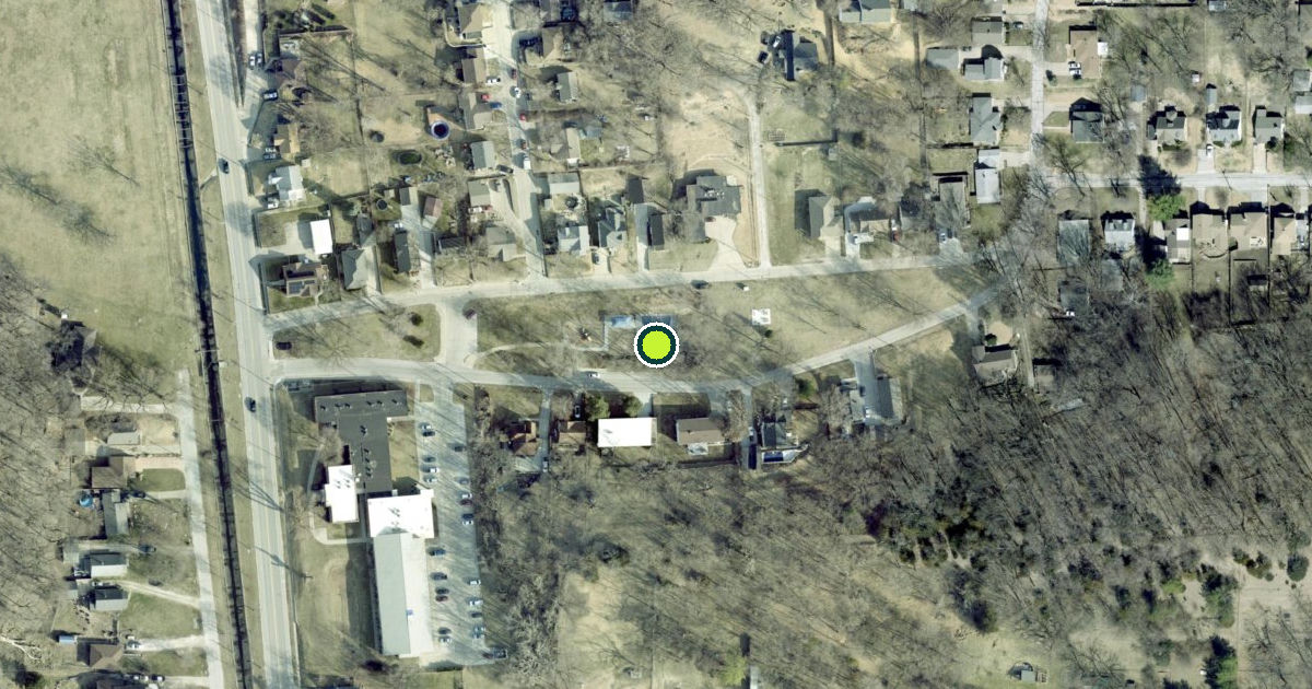 Satellite view of Council Bluffs Pickleball Courts