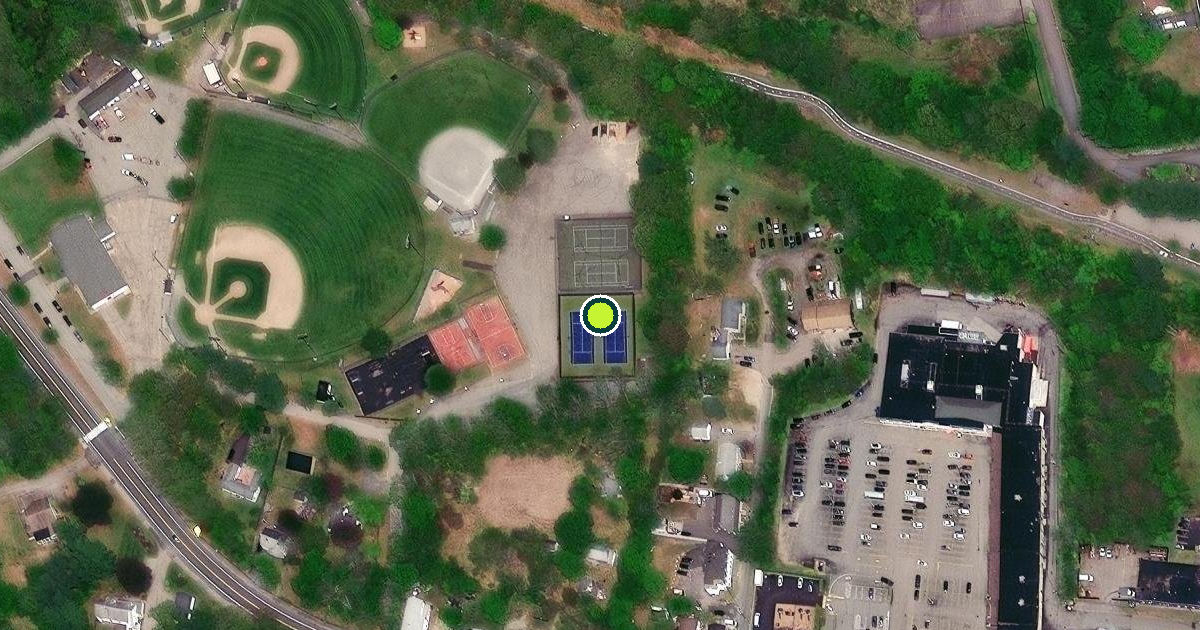 Satellite view of Coventry Pickleball Courts