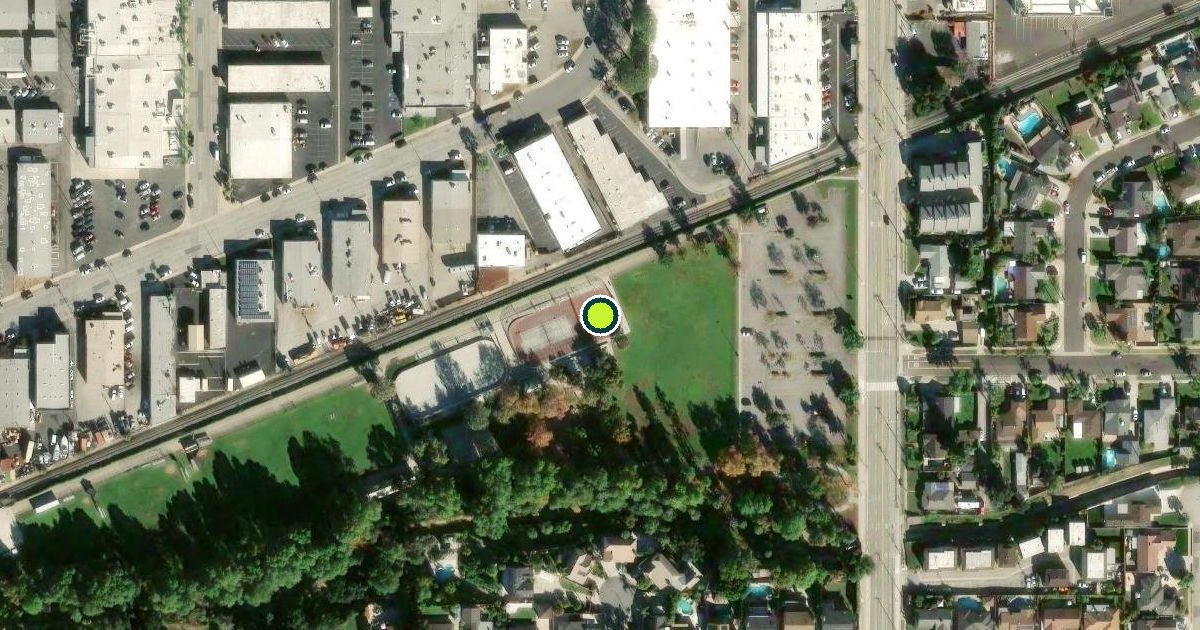 Satellite view of Covina Pickleball Courts
