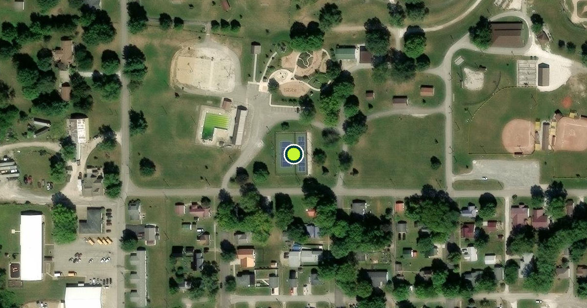 Satellite view of Covington Pickleball Courts